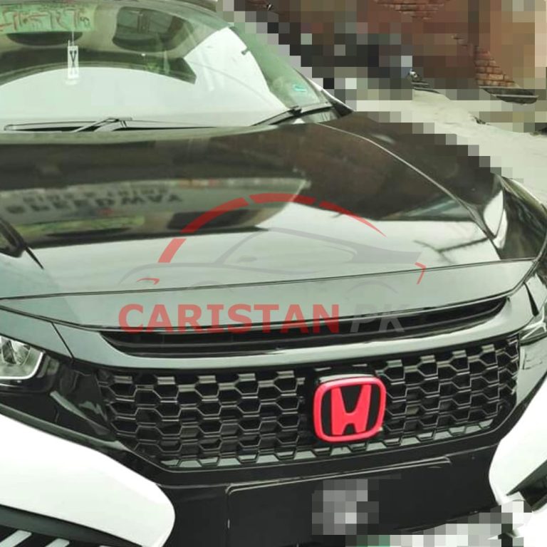 Honda Civic X Front Monogram Red