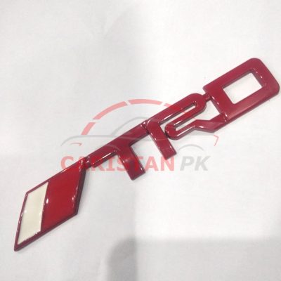 TRD Car Emblem Red