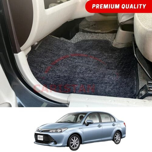 Toyota Corolla Axio Premium Carpet Floor Mats Black Grey 2014-22