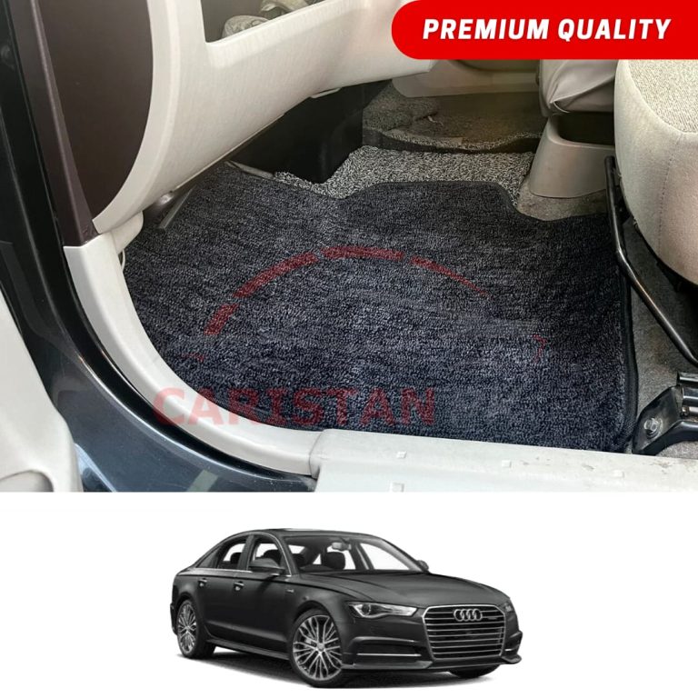 Audi A6 Premium Carpet Floor Mats Black Grey 2014-19