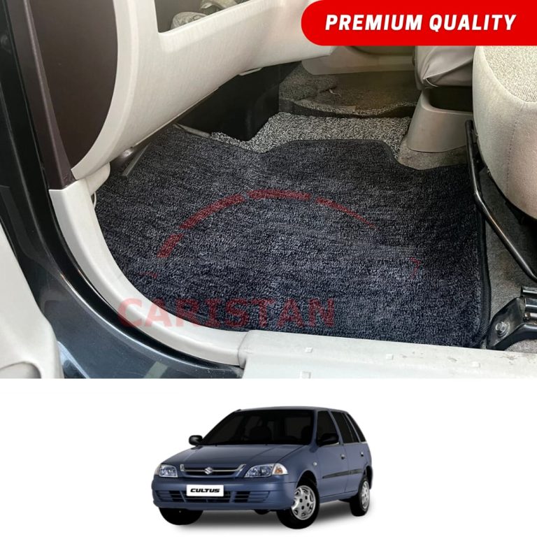Suzuki Cultus Premium Carpet Floor Mats Black Grey 2002-16