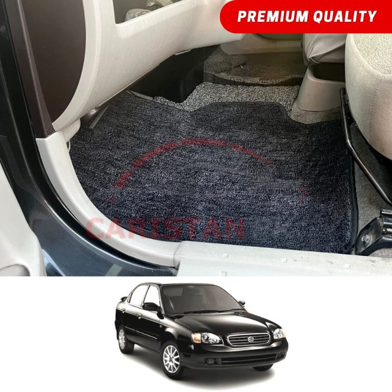 Suzuki Baleno Premium Carpet Floor Mats Black Grey