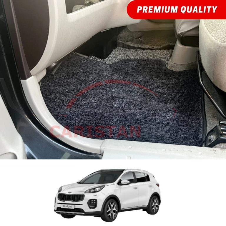 KIA Sportage Premium Carpet Floor Mats Black Grey