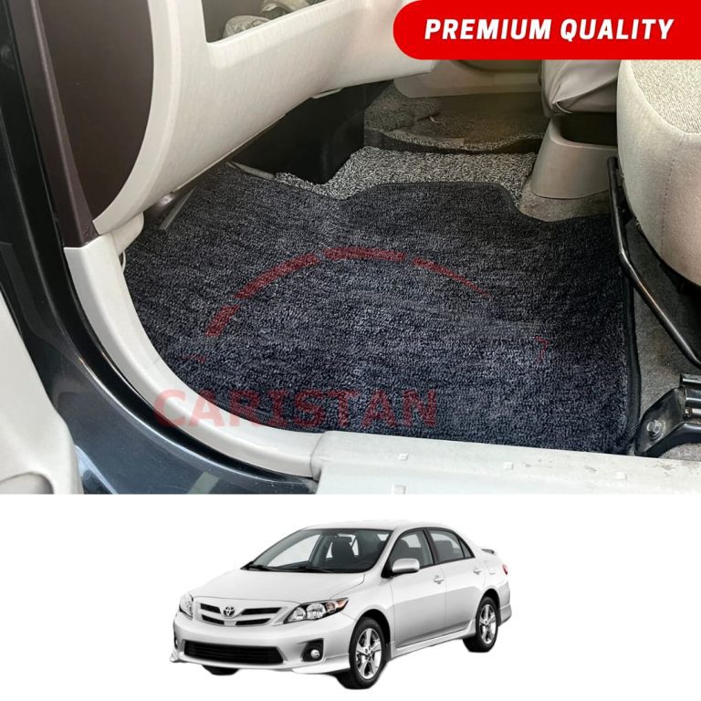 Toyota Corolla Premium Carpet Floor Mats Black Grey 2011-13