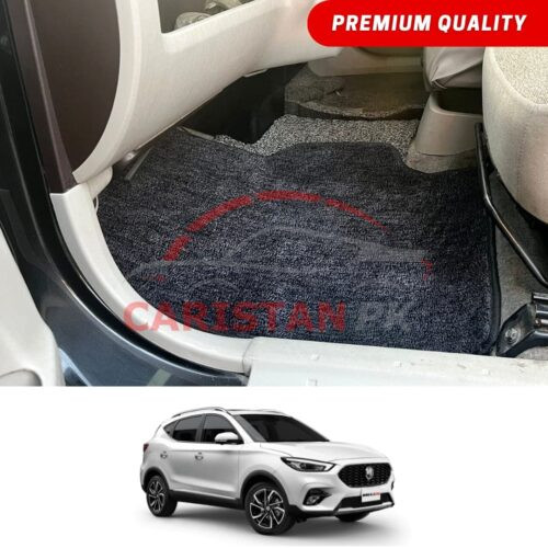 MG ZS Premium Carpet Floor Mats Black Grey