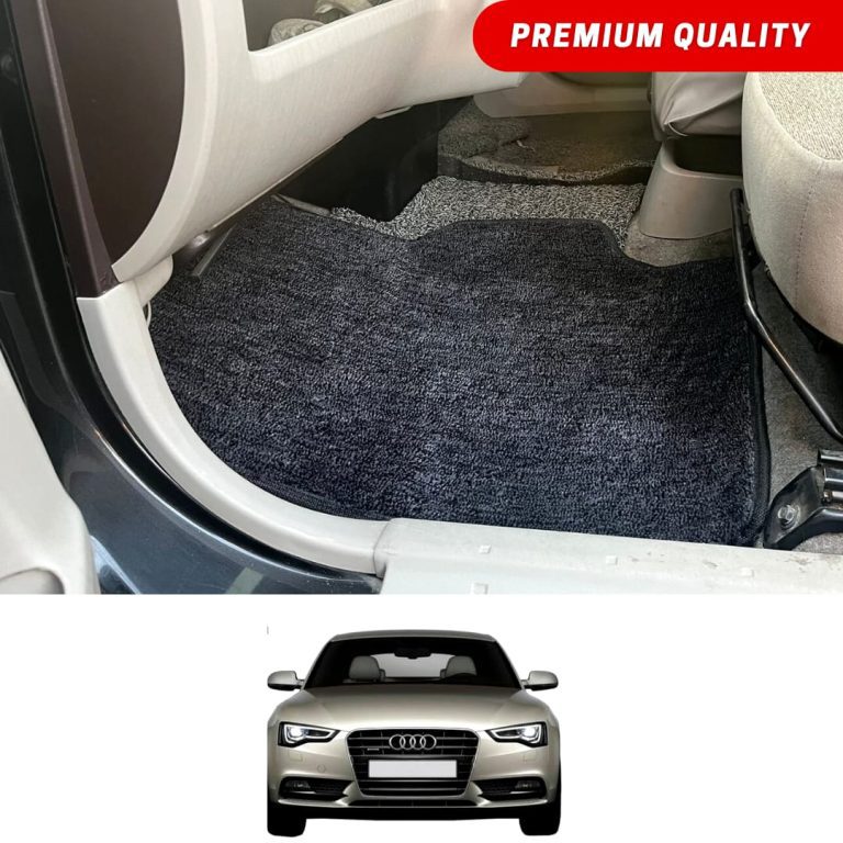 Audi A5 Premium Carpet Floor Mats Black Grey 2014-19