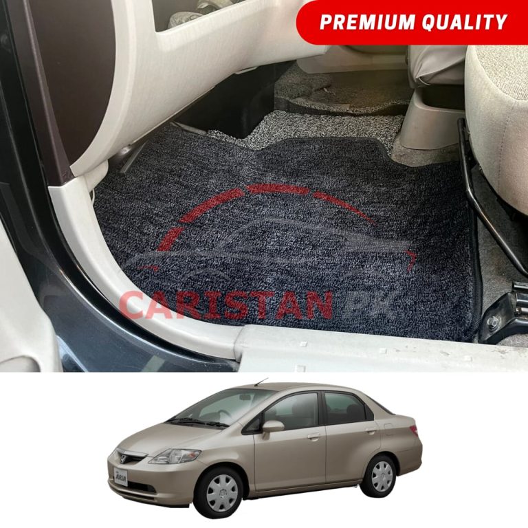 Honda City Premium Carpet Floor Mats Black Grey 2004-06