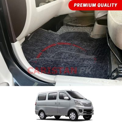Changan Karvaan Premium Carpet Floor Mats Black Grey