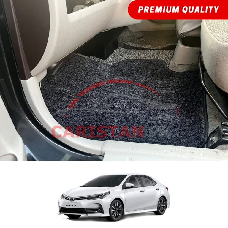 Toyota Corolla Premium Carpet Floor Mats Black Grey 2017-24