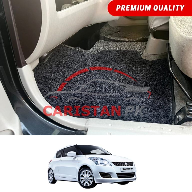 Suzuki Swift Premium Carpet Floor Mats Black Grey 2007-21