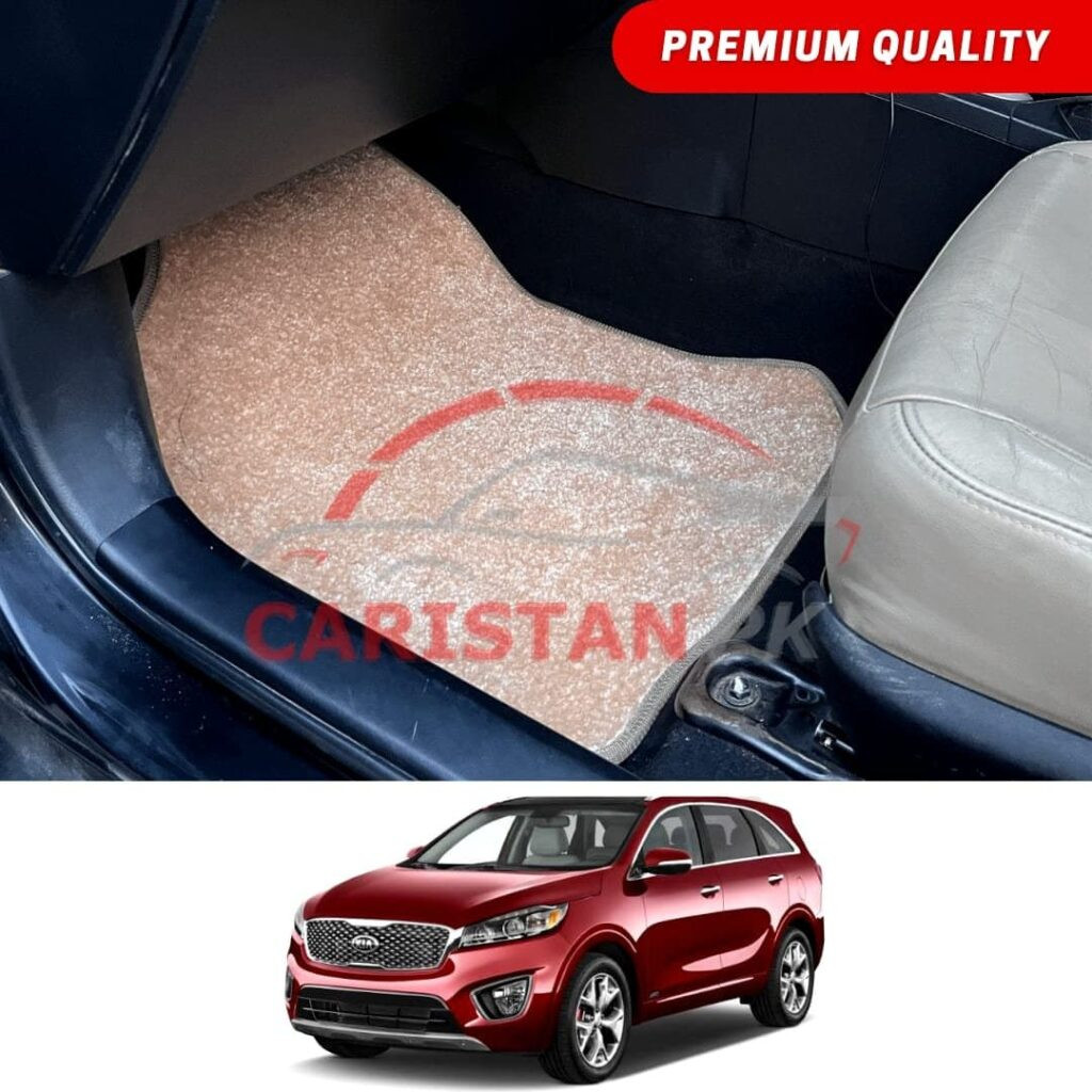 KIA Sorento Premium Carpet Floor Mats Beige KIA Sorento Premium Carpet Floor Mats Beige