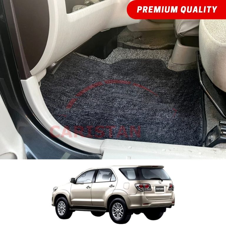 Toyota Fortuner Premium Carpet Floor Mats Black Grey 2005-15