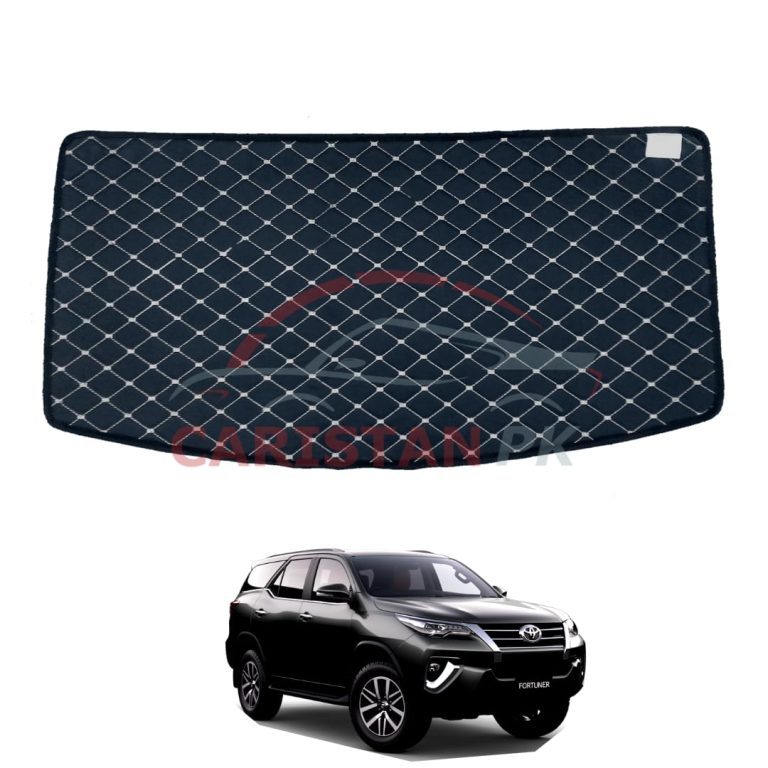 Toyota Fortuner 7D Trunk Protection Mat Black With Beige Stitch 2016-22