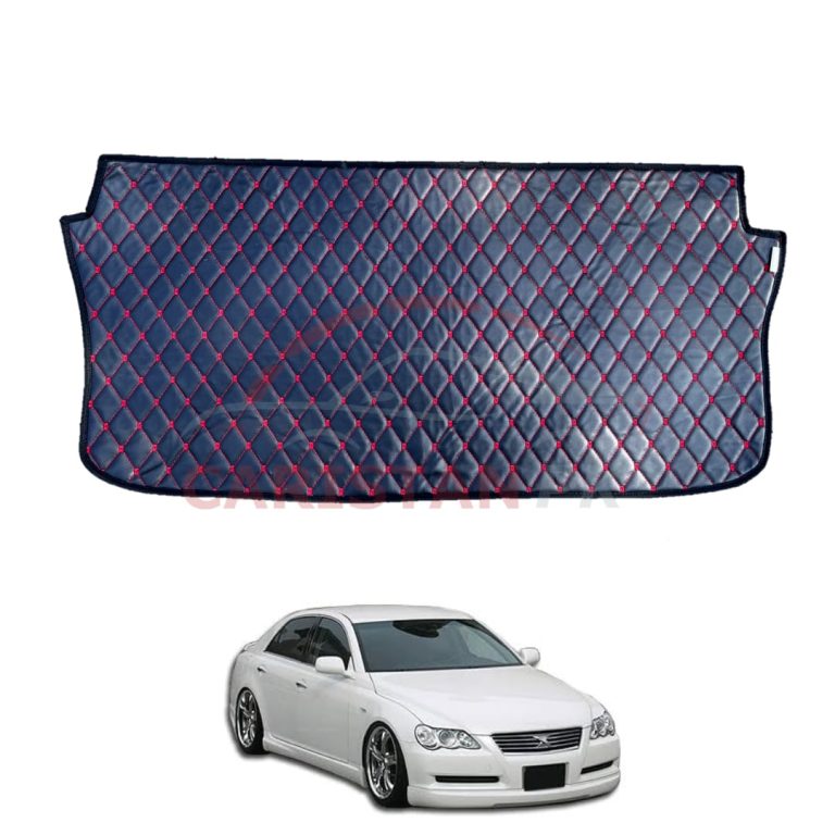 Toyota Mark X 7D Trunk Protection Mat Black With Red Stitch 2004-10