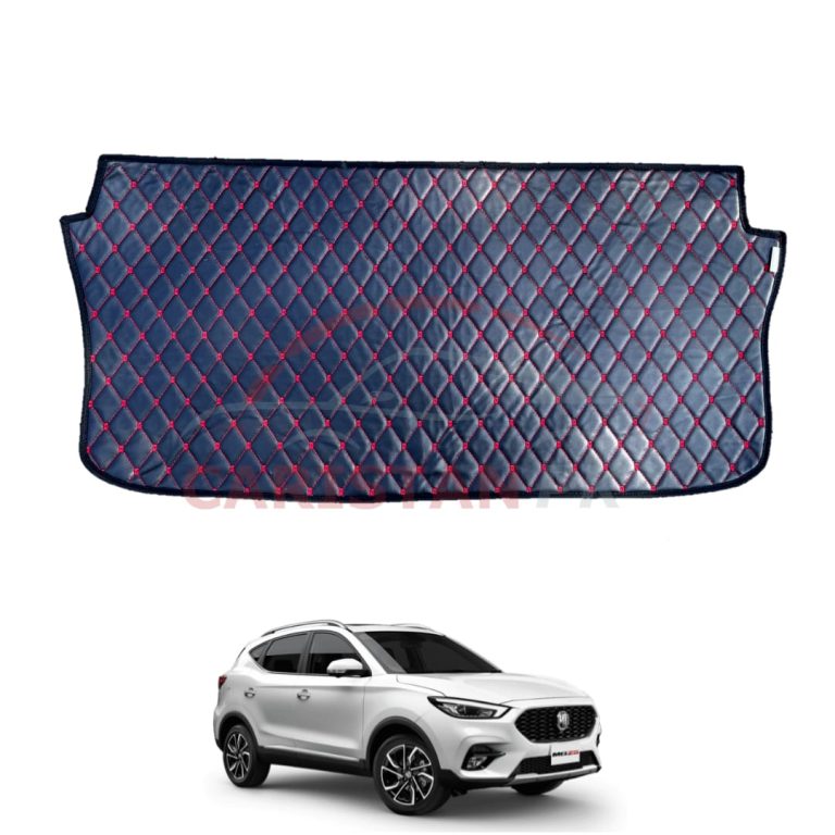 MG ZS 7D Trunk Protection Mat Black With Red Stitch