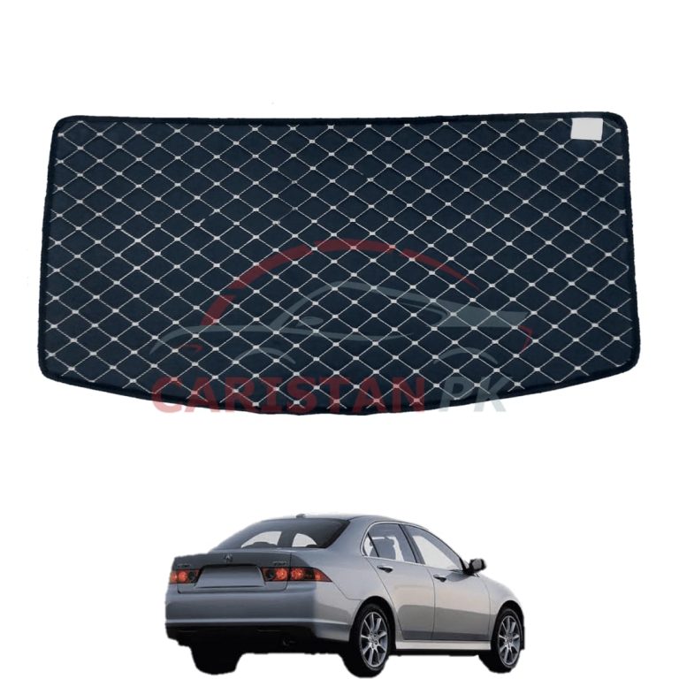 Honda Accord 7D Trunk Protection Mat Black With Beige Stitch 2002-06