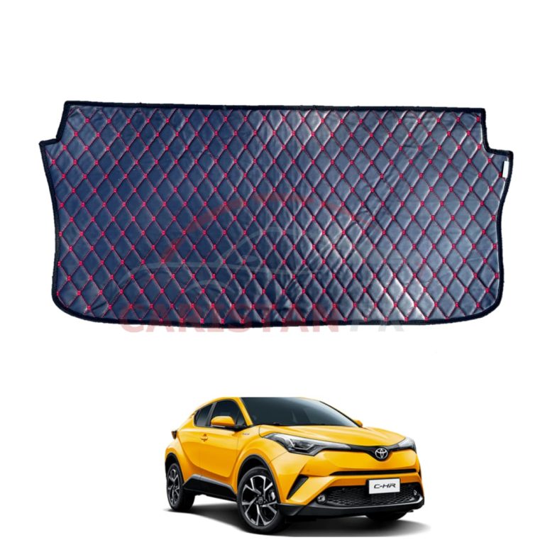 Toyota CHR 7D Trunk Protection Mat Black With Red Stitch