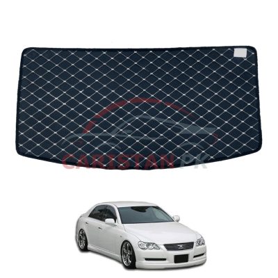 Toyota Mark X 7D Trunk Protection Mat Black With Beige Stitch 2004-10