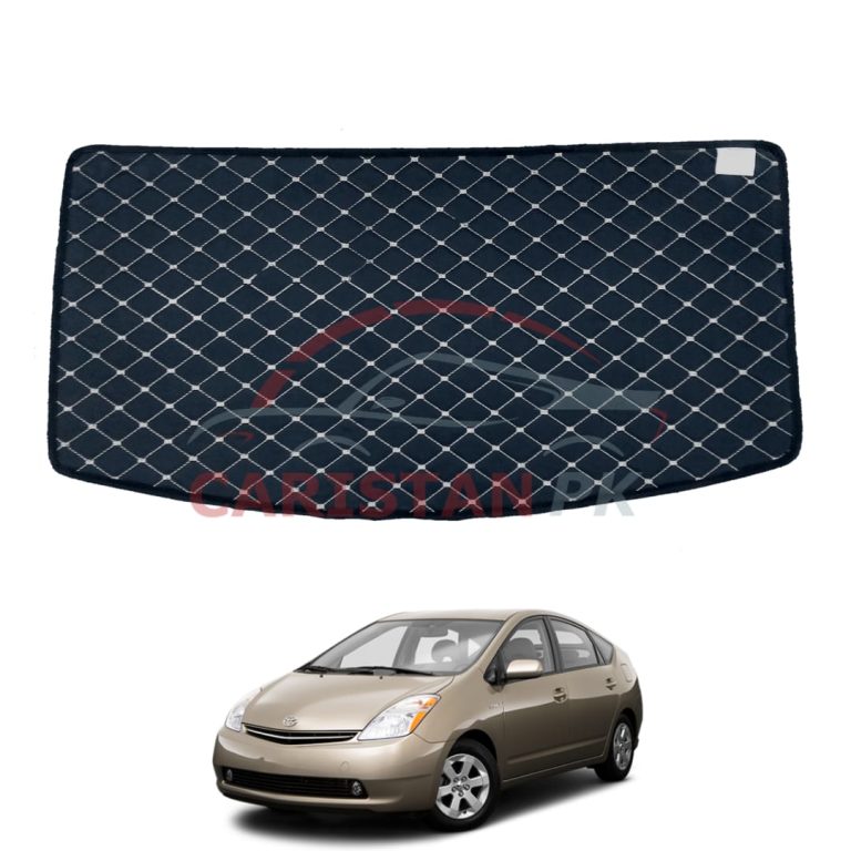 Toyota Prius 7D Trunk Protection Mat Black With Beige Stitch 2005-09