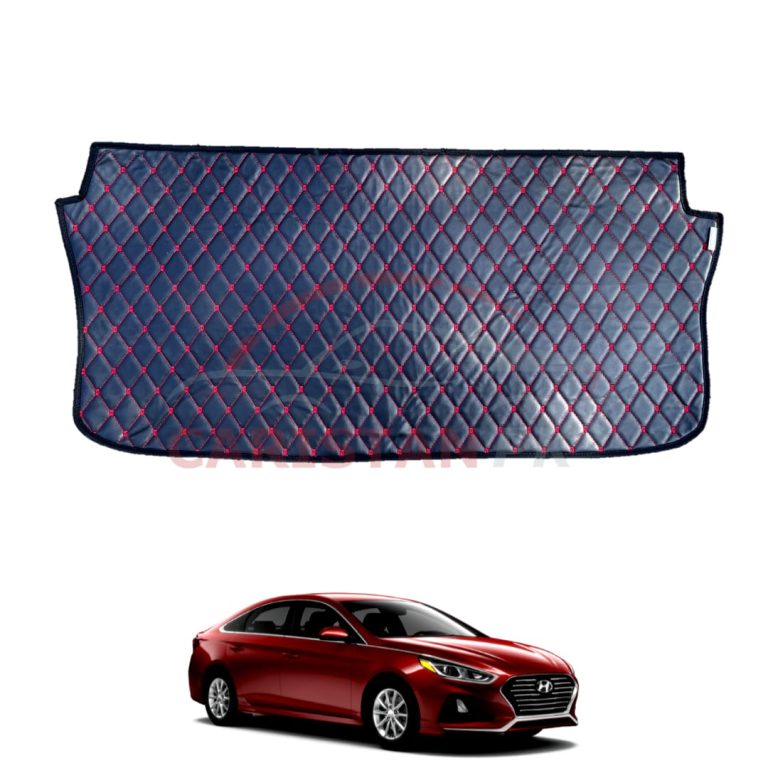 Hyundai Elantra 7D Trunk Protection Mat Black With Red Stitch