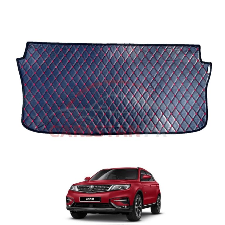 Proton X70 7D Trunk Protection Mat Black With Red Stitch