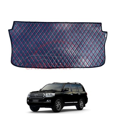 Toyota Land Cruiser 7D Trunk Protection Mat Black With Red Stitch 2016-21