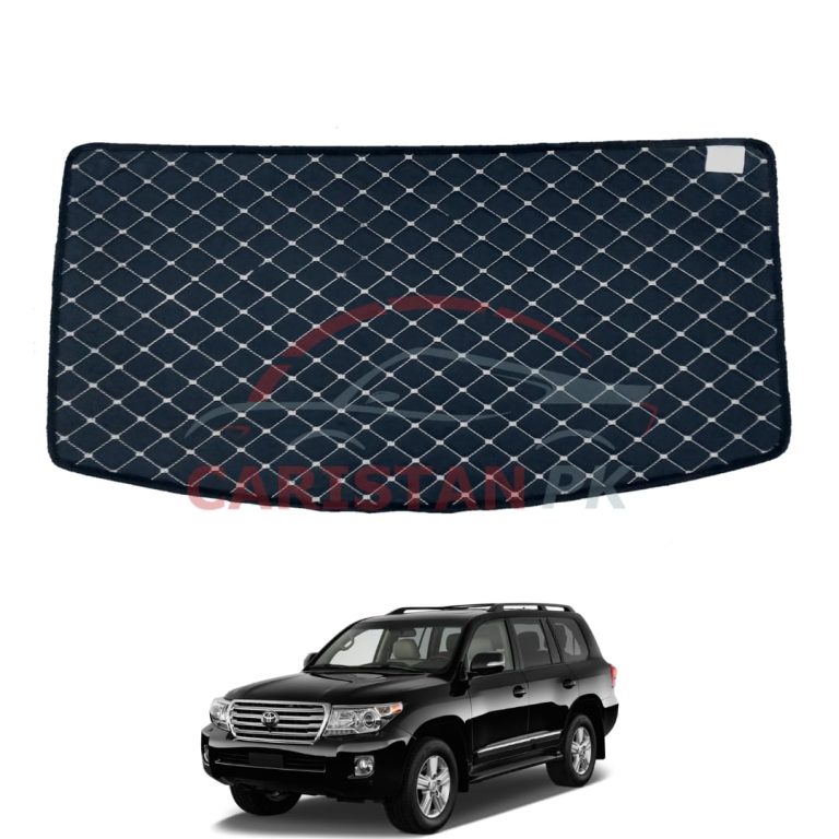 Toyota Land Cruiser 7D Trunk Protection Mat Black With Beige Stitch 2009-15