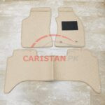 Toyota Hilux Revo Rocco Flat Style 7D Floor Mats Beige Stitch 2