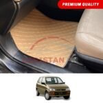 Daihatsu Cuore Flat Style 7D Floor Mats Beige Stitch
