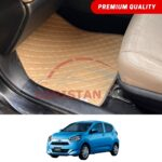 Daihatsu Mira Flat Style 7D Floor Mats Beige Stitch 2017-23