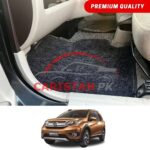 Honda BRV Premium Carpet Floor Mats Black Grey