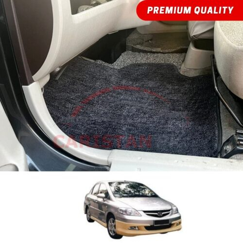 Honda City Premium Carpet Floor Mats Black Grey 2007-08