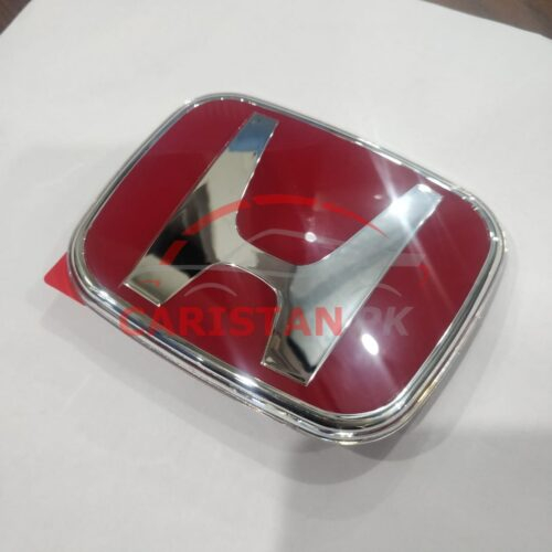 Honda Civic Rebirth Front Monogram Red Chrome 2