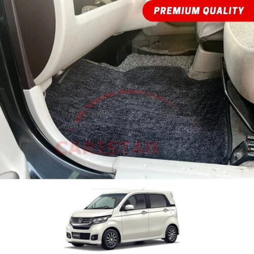 Honda N Wagon Premium Carpet Floor Mats Black Grey 2013-20