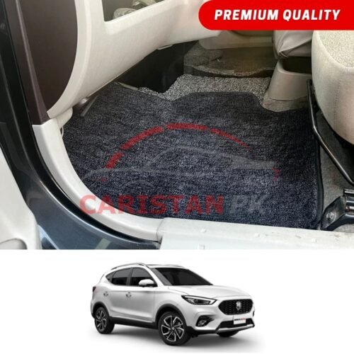 MG HS Premium Carpet Floor Mats Black Grey