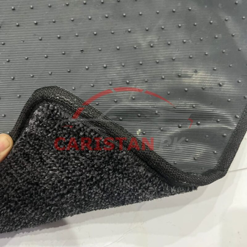 Premium Carpet Floor Mats Black Grey 1