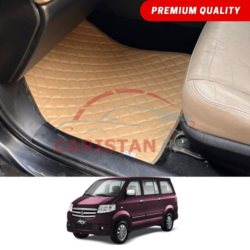 Suzuki APV Flat Style 7D Floor Mats Beige Stitch Suzuki APV Flat Style 7D Floor Mats Beige Stitch