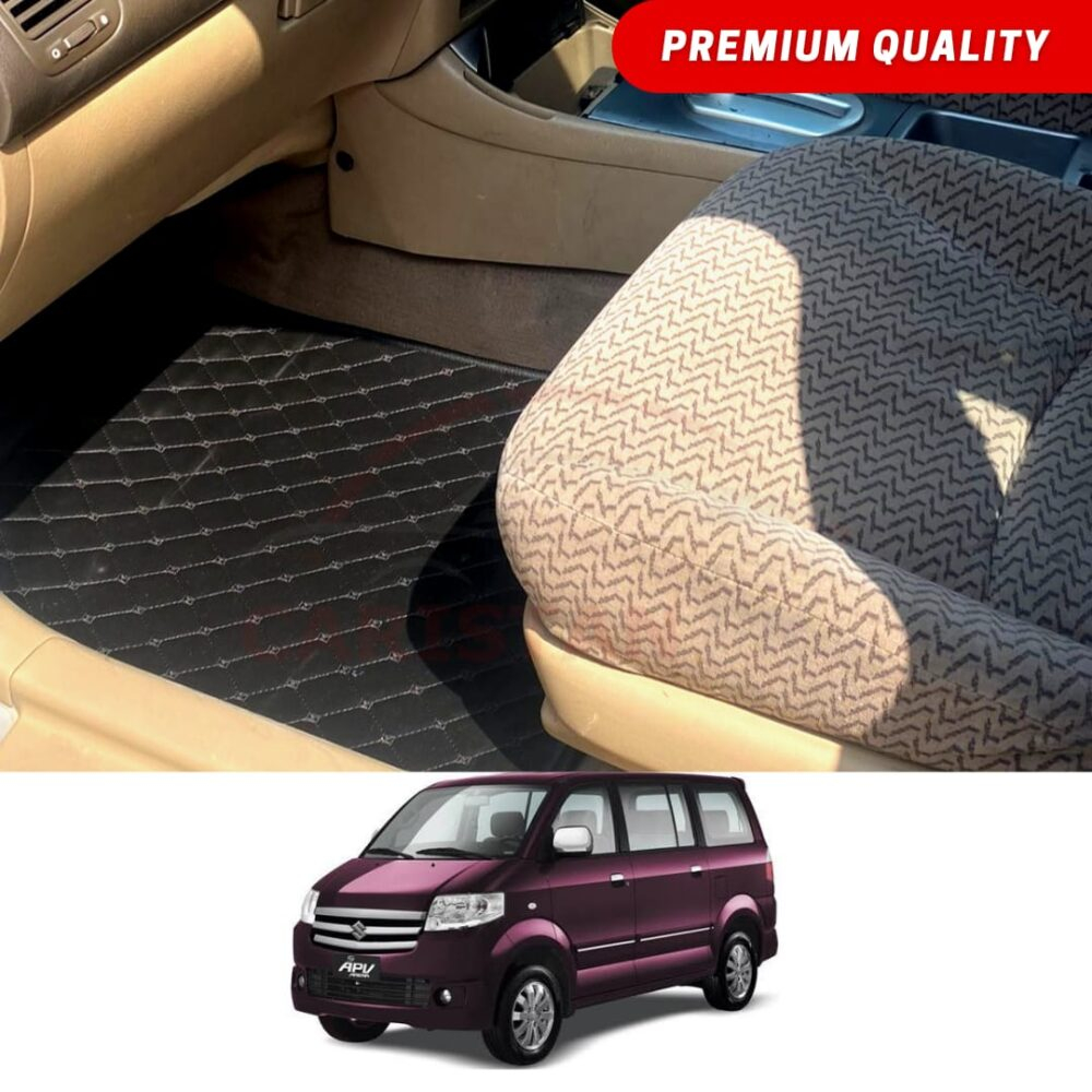 Suzuki APV Flat Style 7D Floor Mats Black