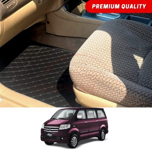 Suzuki APV Flat Style 7D Floor Mats Black