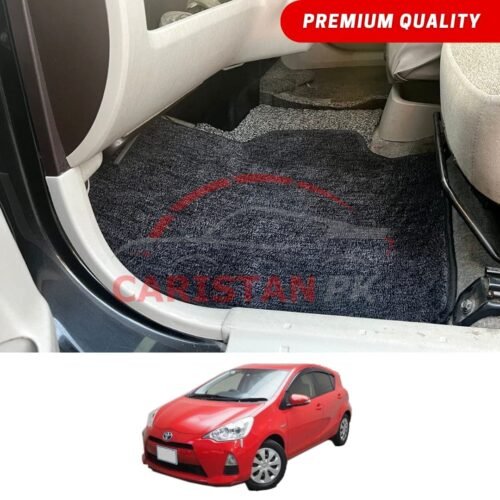 Toyota Aqua Premium Carpet Floor Mats Black Grey 2011-16
