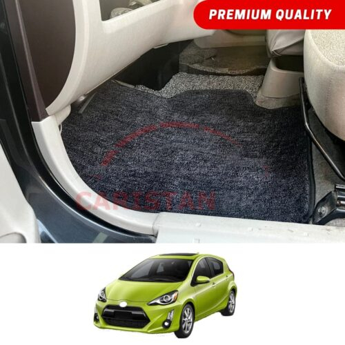 Toyota Aqua Premium Carpet Floor Mats Black Grey 2017-22