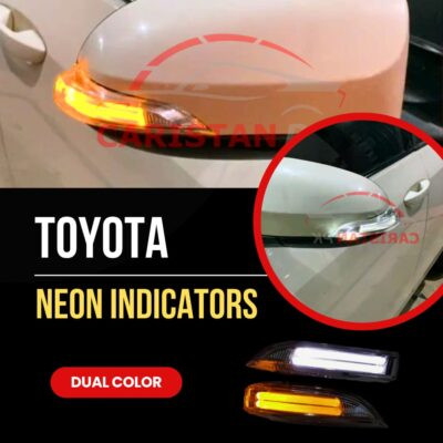 Toyota Corolla/ Aqua/ Vitz/ Passo/ Yaris/ Premio/ Axio/ Rush/ Camry Dual Color Neon Indicator