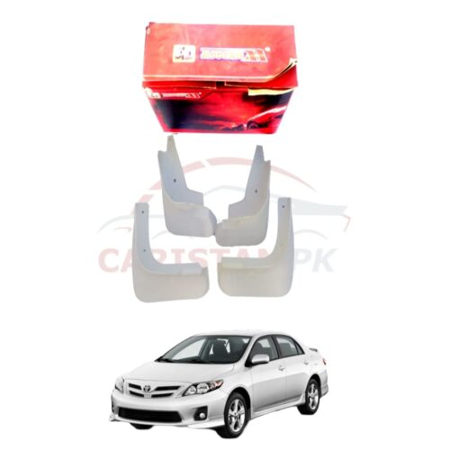 Toyota Corolla Mud Flaps Splash Guard White 2011-13