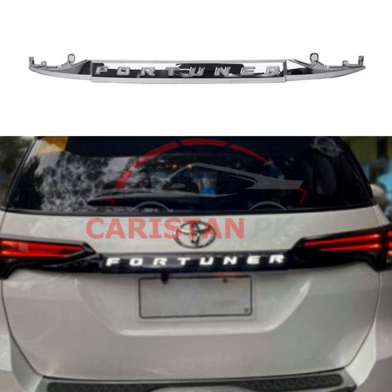 Toyota Fortuner LED Trunk Garnish Chrome 2016-25 Toyota Fortuner LED Trunk Garnish Chrome 2016-25