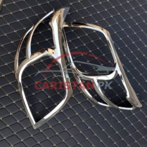 Toyota Hilux Vigo Headlight Backlight Chrome Cover Set 2006-11 2
