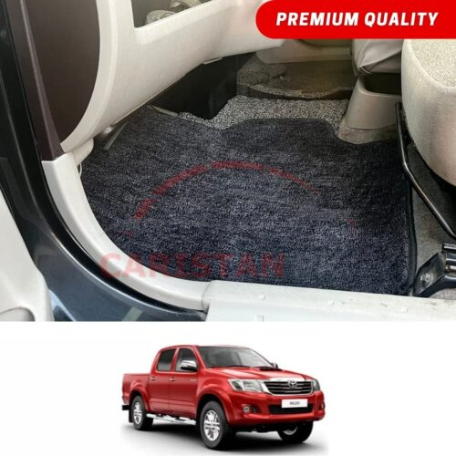 Toyota Hilux Vigo Premium Carpet Floor Mats Black Grey