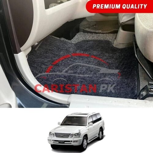 Toyota Land Cruiser Premium Carpet Floor Mats Black Grey 2003-2008