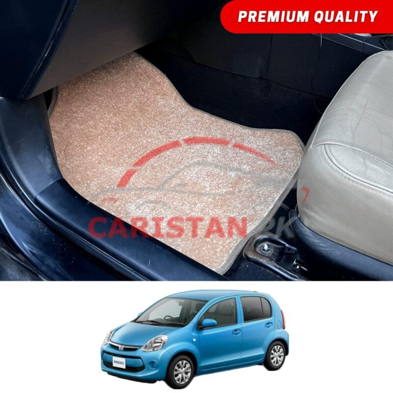 Toyota Passo Premium Carpet Floor Mats Beige 2011-16 Toyota Passo Premium Carpet Floor Mats Beige 2011-16