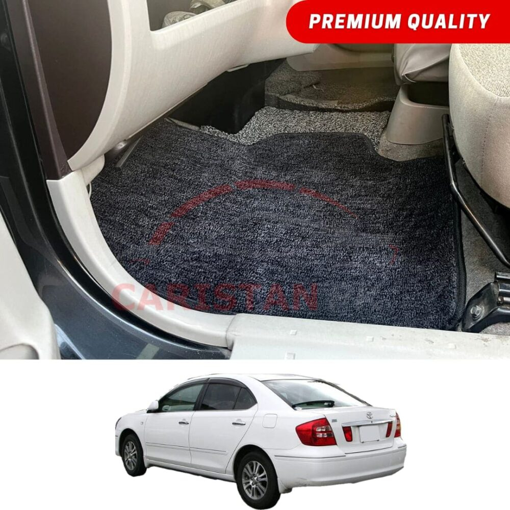 Toyota Premio Premium Carpet Floor Mats Black Grey 2002-06
