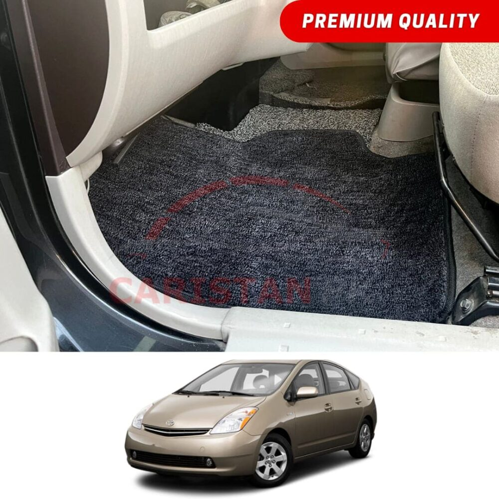Toyota Prius Premium Carpet Floor Mats Black Grey 2005-09